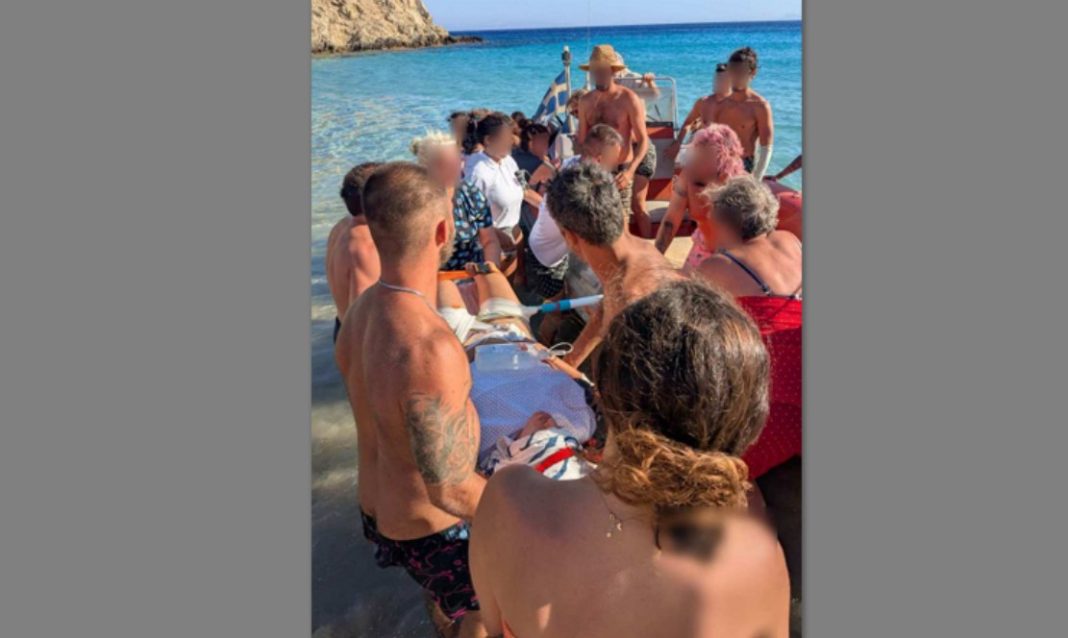 Το κοντάρι που καρφώθηκε σε πόδι τουρίστριας στη Δονούσα ανέδειξε την έλλειψη υποδομών στα νησιά