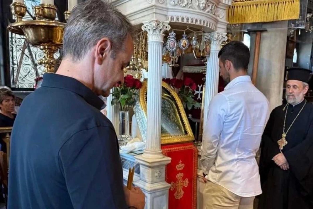 Στη Μεγαλόχαρη της Τήνου ο Κυριάκος!