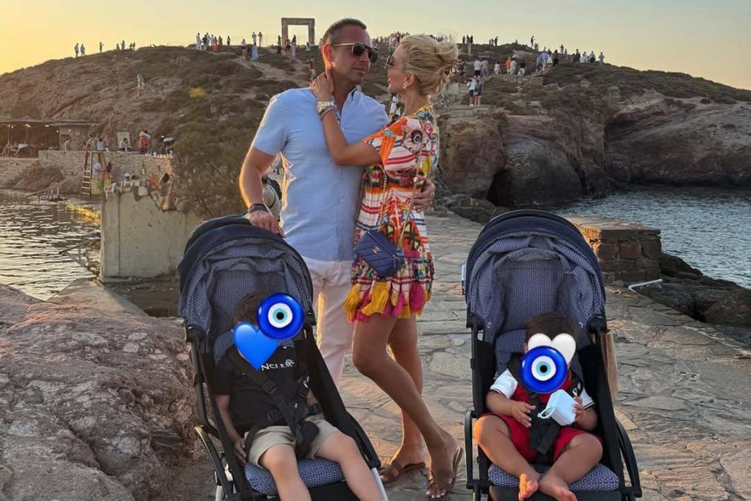 Ναξιώτισσα Queen Dina με τη φαμίλια