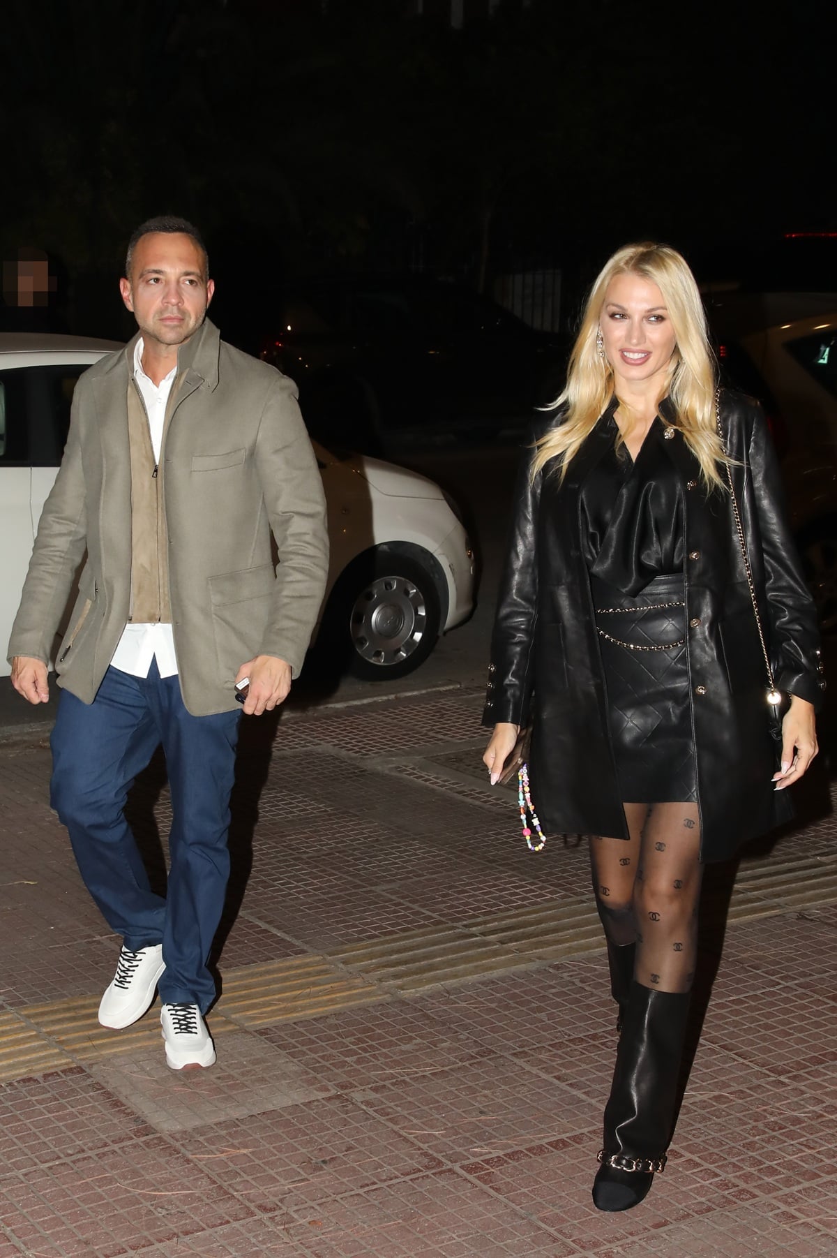 Κωνσταντίνα Σπυροπούλου – Βασίλης Σταθοκωστόπουλος: Νυχτερινή έξοδος για το ζευγάρι