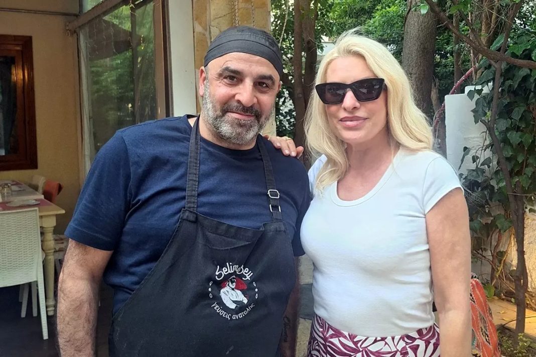Η Ελένη Μενεγάκη για φαγητό στο εστιατόριο του Σελίμ Σελτζούκ