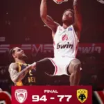 Φιέστα για τον Ολυμπιακό στο 94-77