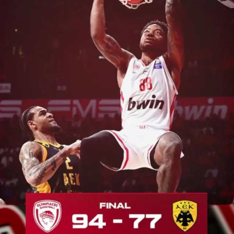 Φιέστα για τον Ολυμπιακό στο 94-77