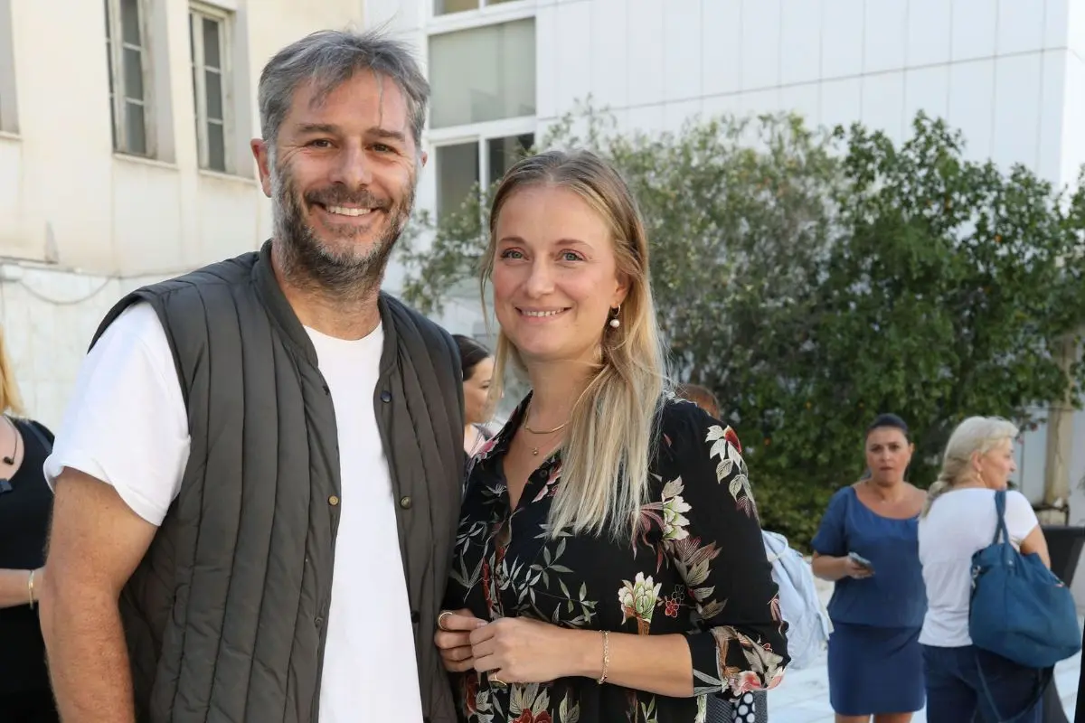Ο Αλέξανδρος Μπουρδούμης με τη Λένα Δροσάκη