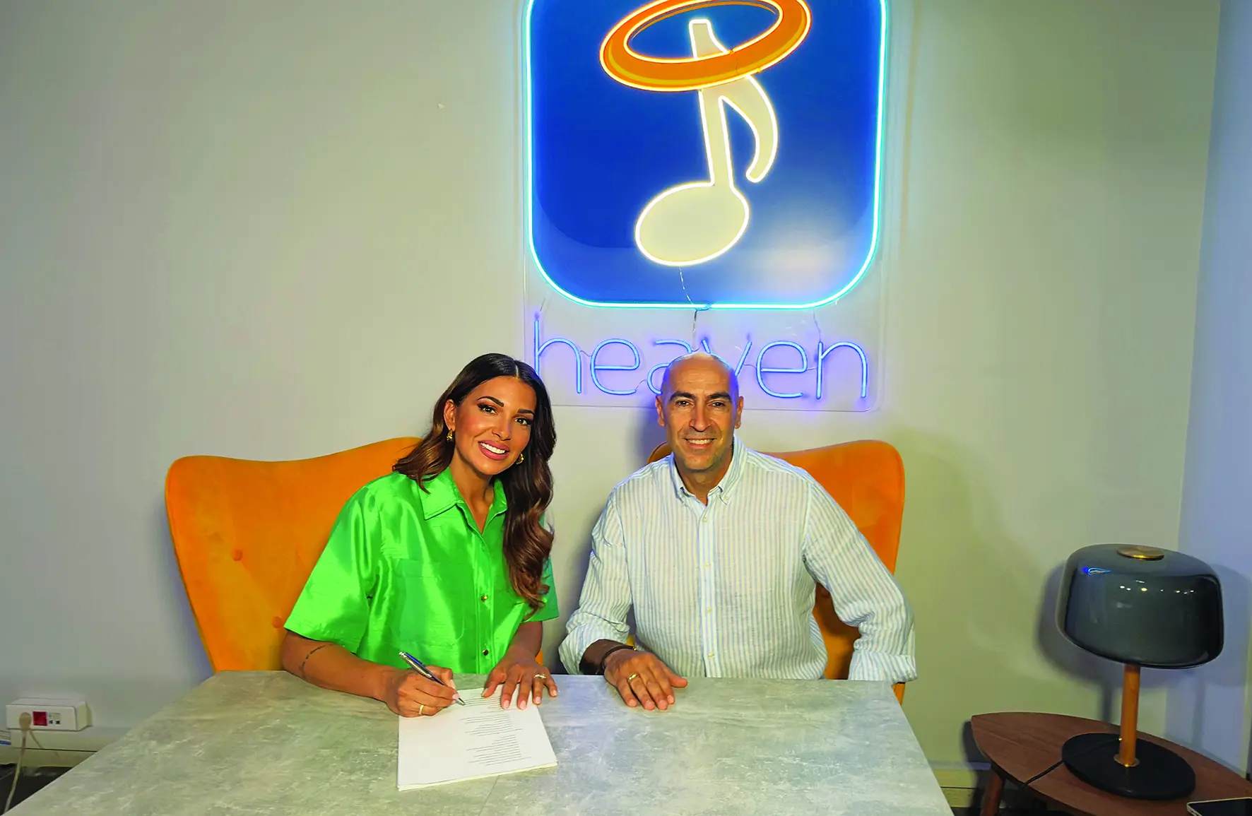 Με τον CEO της Heaven Music Σπύρο Σταμούλη