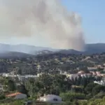 Εύβοια: Μεγάλη φωτιά σε δάσος, εκκενώνονται δύο οικισμοί