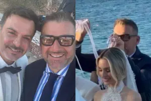 Γιώργος Λιάγκας: Κουμπάρος σε γάμο φίλου του στα νότια προάστια