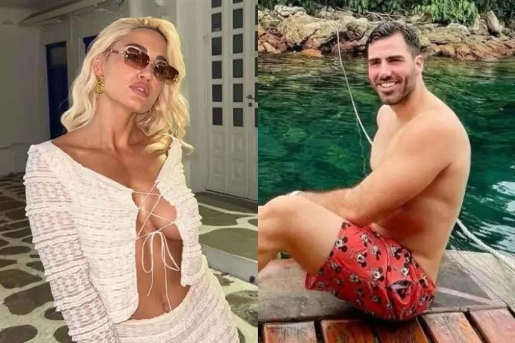 Η Ιωάννα Τούνη με τον Δημήτρη Σπυριδωνίδη στις διακοπές τους στη Νάξο