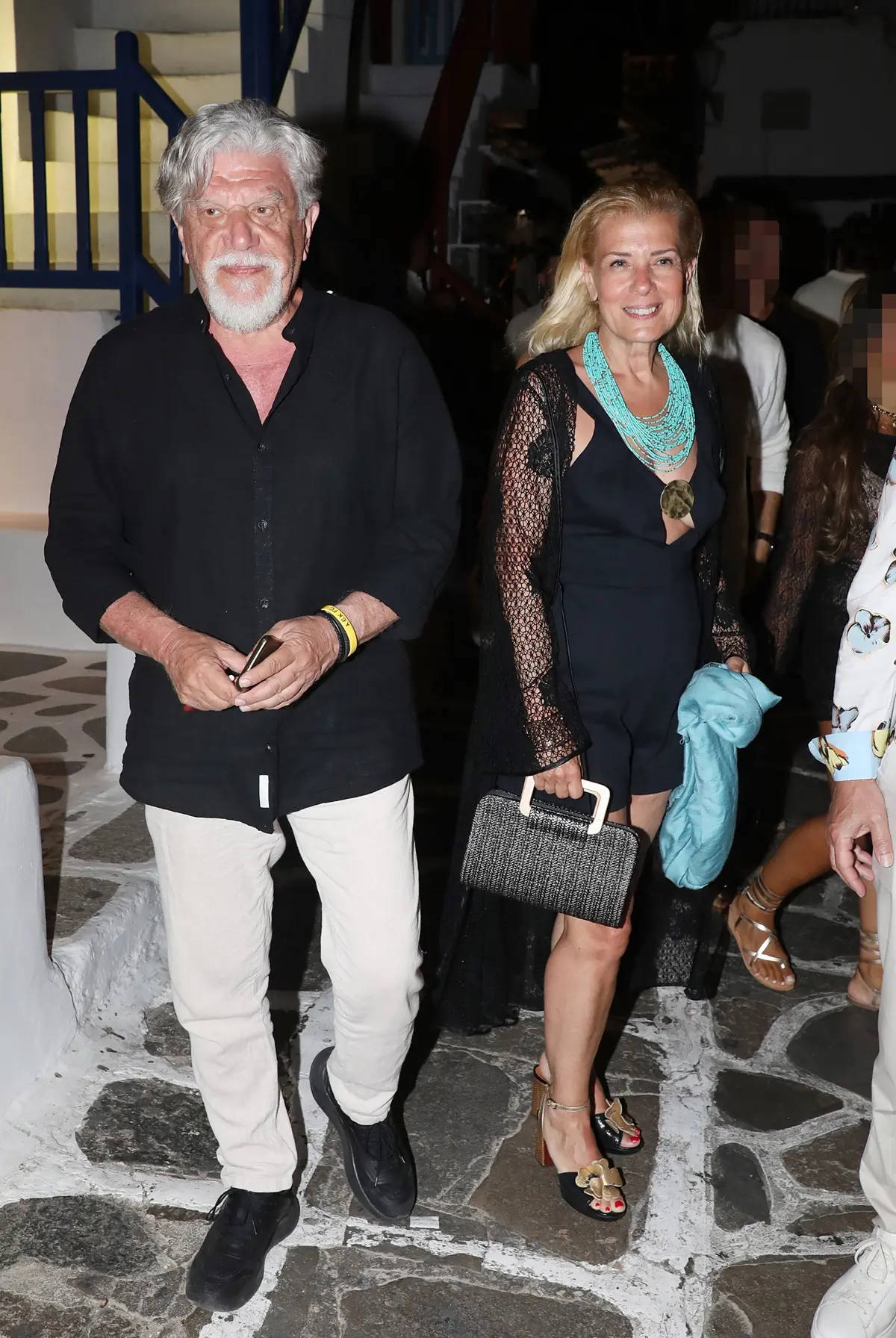 Ο Γιάννης Βούρος με τη Λένα Κώνστα στη Μύκονο