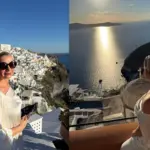 Παναγιώτα Βλαντή: Ταξίδι αναψυχής στη Σαντορίνη