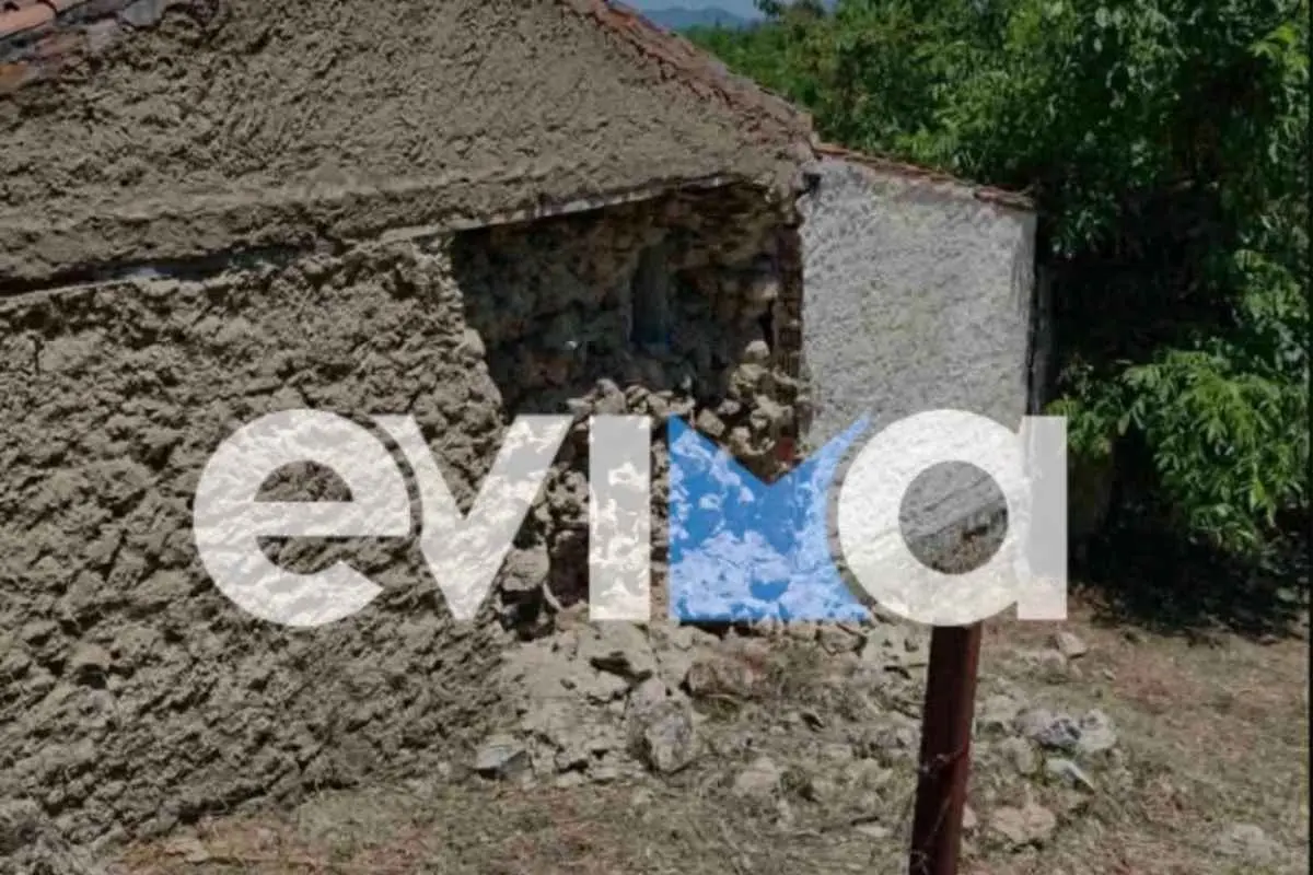 Ζημιές και κατολισθήσεις στη βόρεια Εύβοια μετά τους σεισμούς