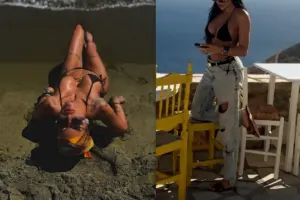 Κι όμως είναι μαμά τριών παιδιών! Αναστάτωσε την Τήνο με τα μικροσκοπικά της μαγιό!