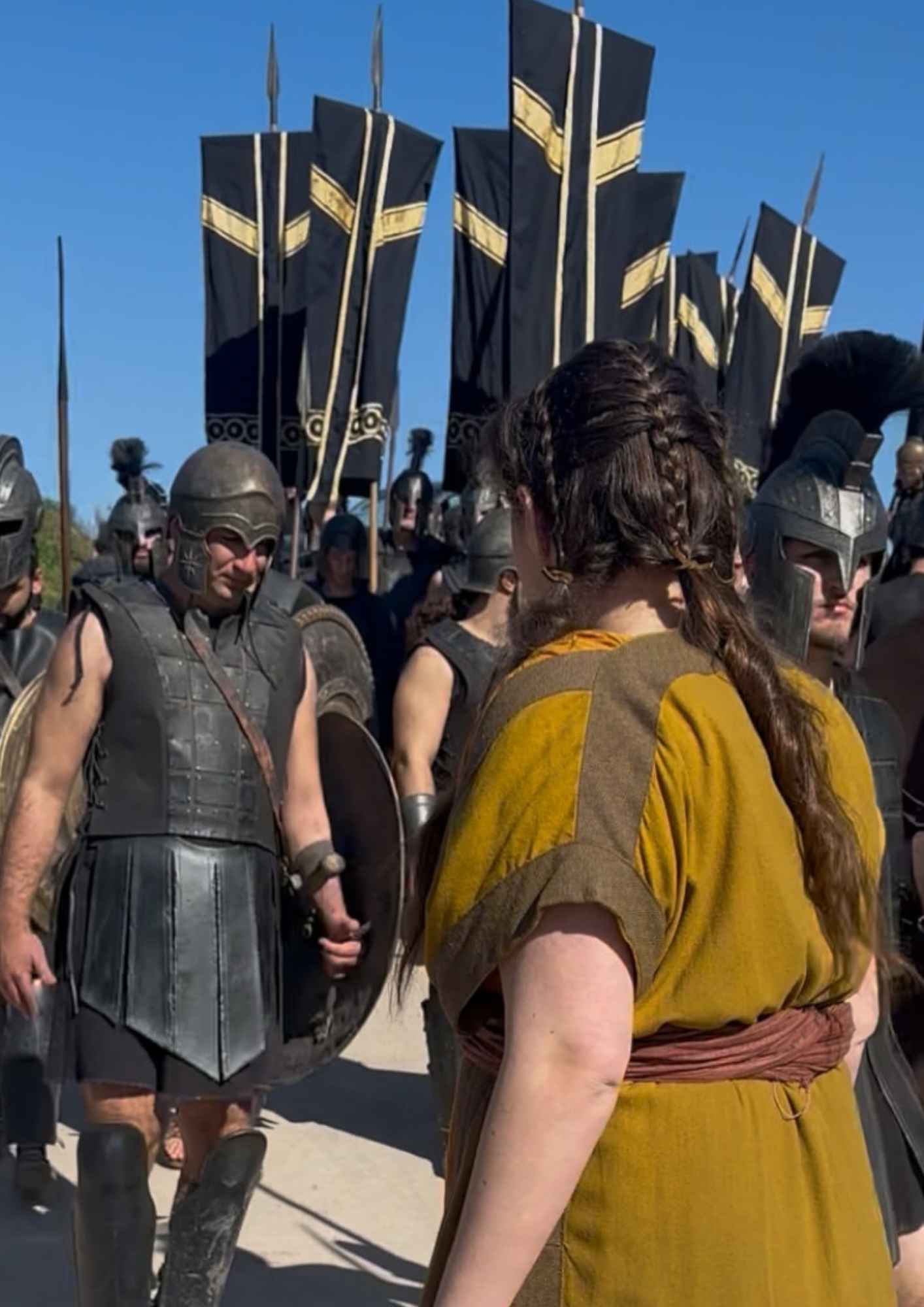 Στα γυρίσματα στην Ακροκόρινθο
