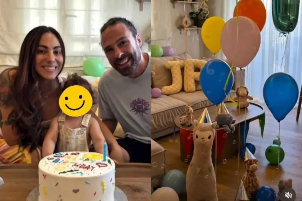 Η Ευρυδίκη Βαλαβάνη και ο Γρηγόρης Μόργκαν στο πάρτι γενεθλίων του γιου τους