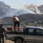 Φωτιά Ρέθυμνο: Καίγεται το φοινικοδάσος στην Πρέβελη