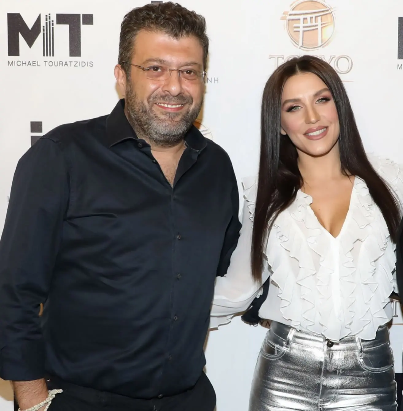 Η Ιουλία Καλλιμάνη με τον Μιχάλη Τουρατζίδη