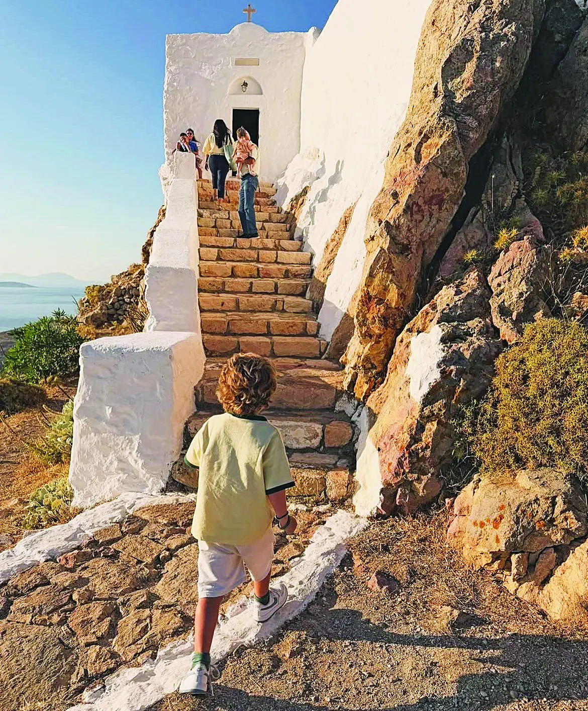 Η Μπαλατσινού με τον γιου τους με τον Κικίλια