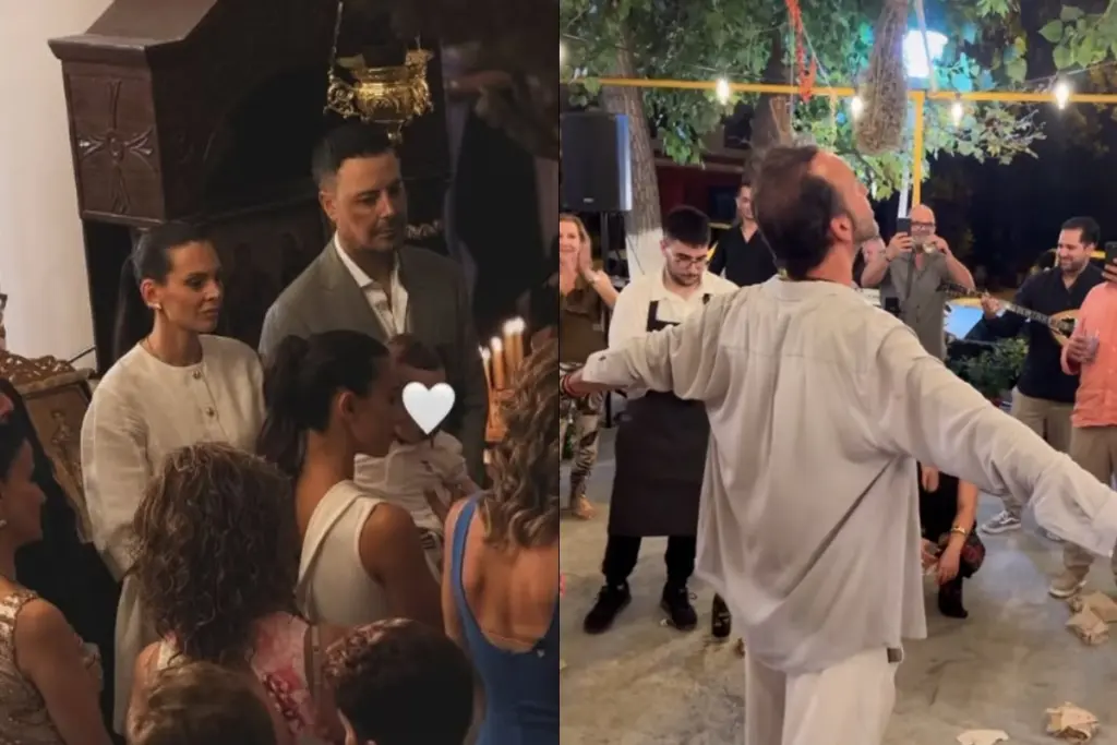 Πέτρος Κουσουλός βάφτιση γιου όνομα Γιώργος σύζυγος Ευαγγελία Instagram ΑΝΤ1 φωτογραφίες