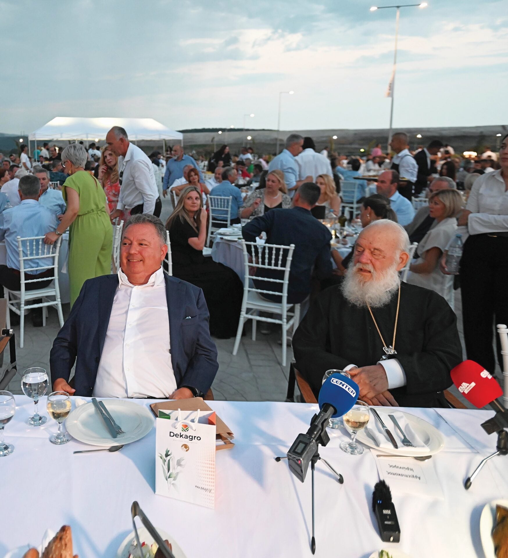 Ο Λ. Λαυρεντιάδης με τον Ιερώνυμο
