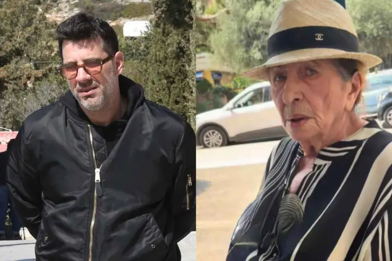 Ο Θοδωρής με τη μανούλα