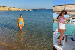 Σταματίνα Τσιμτσιλή: Ηλιοθεραπεία και βουτιές στην Πάρο - Οι νέες φωτογραφίες με μαγιό