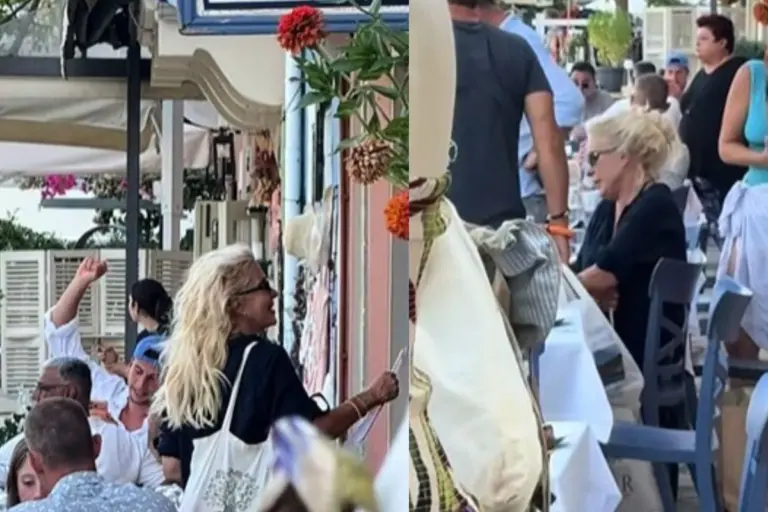 Ελένη Μενεγάκη: Σπάνια εμφάνιση με τον Μάκη Παντζόπουλο στο Φισκάρδο – Το βίντεο που έγινε viral