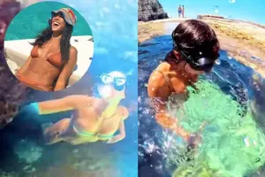 Ευγενία Σαμαρά: Η υποβρύχια βουτιά που «έκοψε» την ανάσα – «Με έπιασε κλειστοφοβία», της έγραψαν