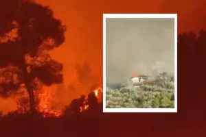 Πόρτο Γερμενό: Οι άνεμοι έστειλαν τις φλόγες σε δύο μέτωπα – Καθηλωμένα τα εναέρια μέσα