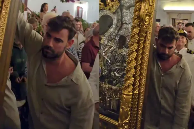 Νίκος Πολυδερόπουλος: Σήκωσε στους ώμους την Παναγία Τουρλιανή στη Μύκονο