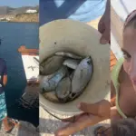 Σταματίνα Τσιμτσιλή - Θέμης Σοφός: Για ψάρεμα στην Πάρο, με τα παιδιά τους