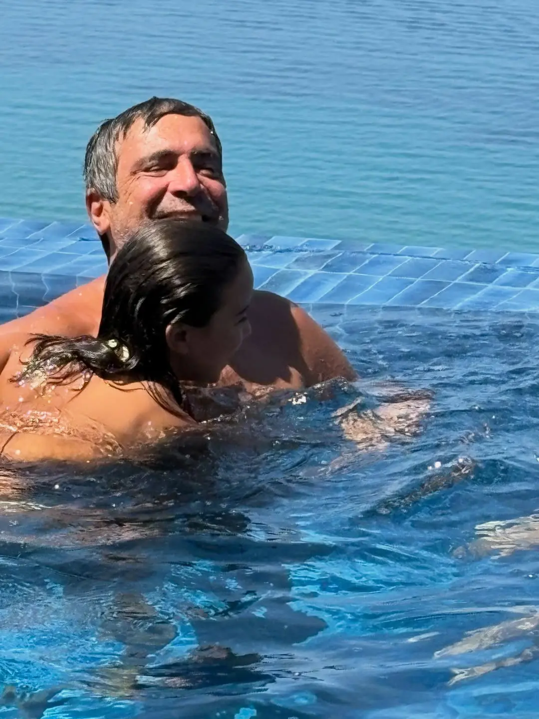 Νίκος Συμεωνίδης με κόρη