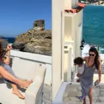 Βασιλική Τρουφάκου: Τα μποφόρ την κράτησαν στην Άνδρο – Οι φωτό με τον γιο της