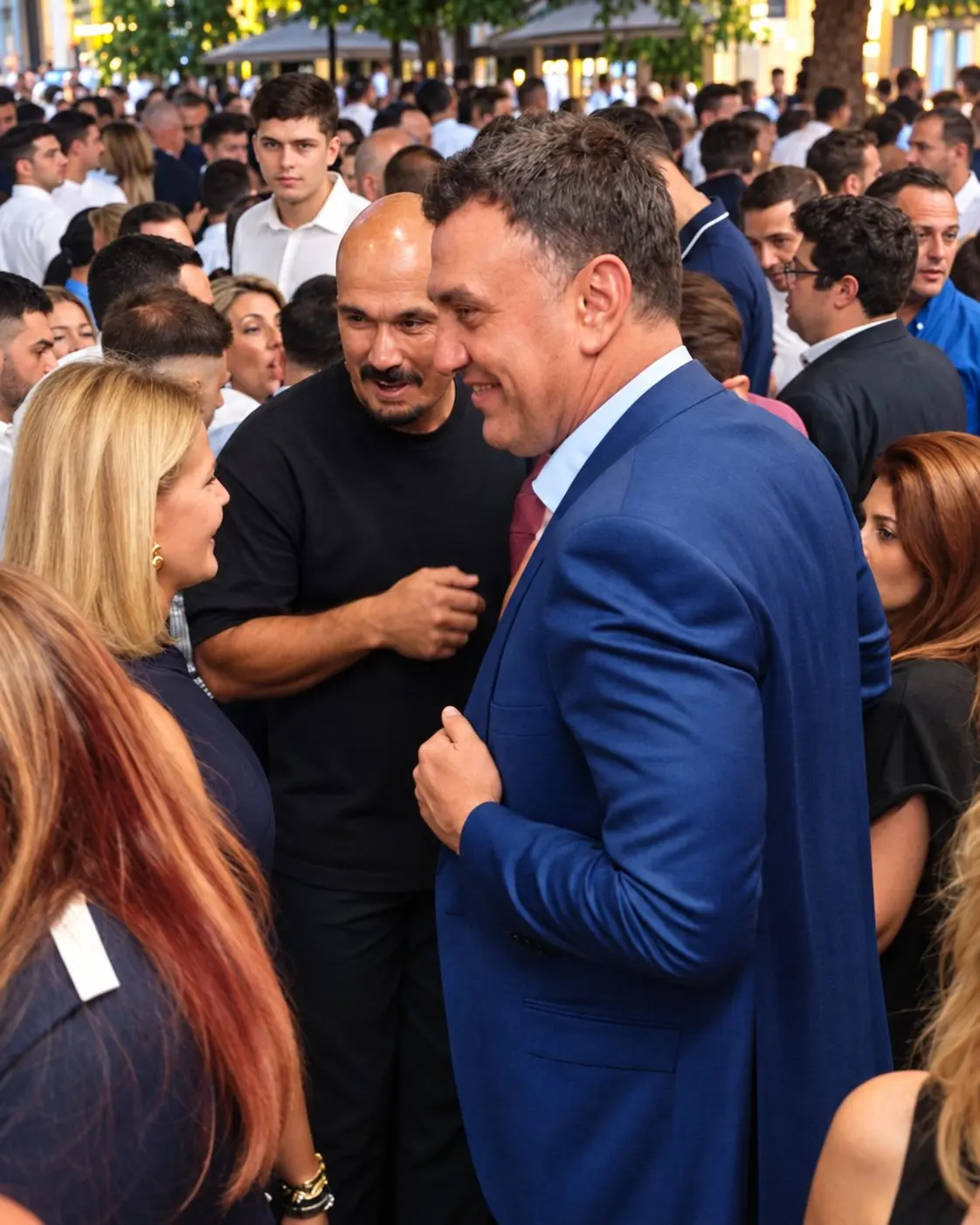Ο Βασίλης Κικίλιας με τη Τζένη Μπαλατσινού και τον Δημήτρη Σκουλό