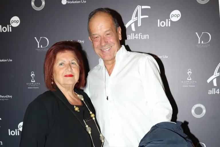 Φωκάς Ευαγγελινός: Η σπάνια εμφάνιση με την Πίτσα Κουτουφά – Μαζί εδώ και 33 χρόνια
