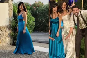 Με λαμπερή εμφάνιση στη βάπτιση του γιου των Τριανταφυλλίδου – Κούρη: Τρομάξαμε να την αναγνωρίσουμε