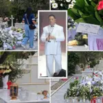 Βουβό προσκύνημα στον τάφο του Γιώργου Μαζωνάκη – Λουλούδια, σημειώματα και τραγούδια του στο Γ’ Κοιμητήριο