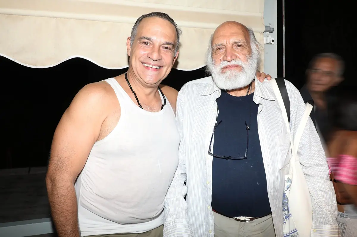 Ο Κρατερός Κατσούλης με τον πατέρα του