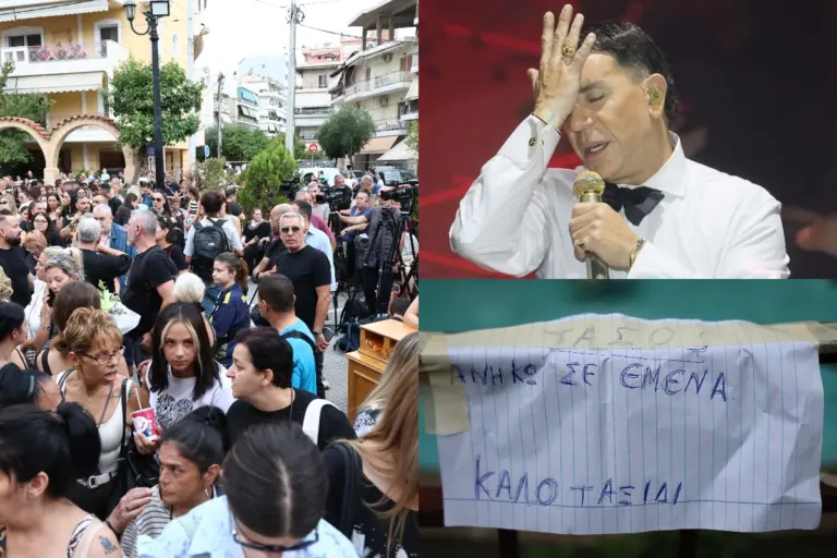 Γιώργος Μαζωνάκης: Πλήθος κόσμου στη Νίκαια για τη λαϊκή αγρυπνία – Λουλούδια, σημειώματα και δάκρυα