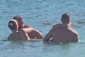 Φιλιά και παιχνίδια μέσα στο νερό: Ποιο γνωστό ζευγάρι ζει τον έρωτά του στη Μύκονο