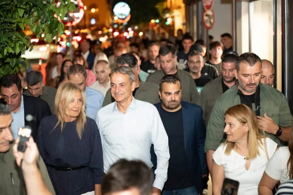 Κυριάκος Μητσοτάκης και Μαρέβα Γκραμπόφσκι