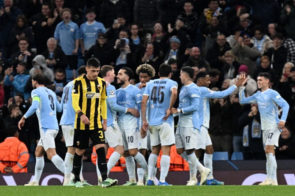 Champions League: Εφιάλτης στο Μάντσεστερ για την ΑΕΚ - Συνετρίβη 5-1 από τη Μάντσεστερ Σίτι