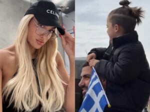 Ιωάννα Τούνη: Η τρυφερή στιγμή του Δημήτρη Σπυριδωνίδη με τον Πάρη στην παρέλαση της 28ης Οκτωβρίου