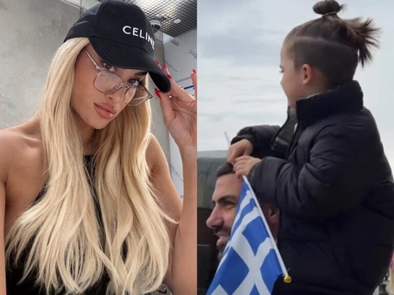 Ιωάννα Τούνη: Η τρυφερή στιγμή του Δημήτρη Σπυριδωνίδη με τον Πάρη στην παρέλαση της 28ης Οκτωβρίου