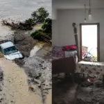 Κρήτη: Εικόνες καταστροφής από την κακοκαιρία - Αυτοκίνητα κατέληξαν στη θάλασσα, πλημμύρισαν σπίτια