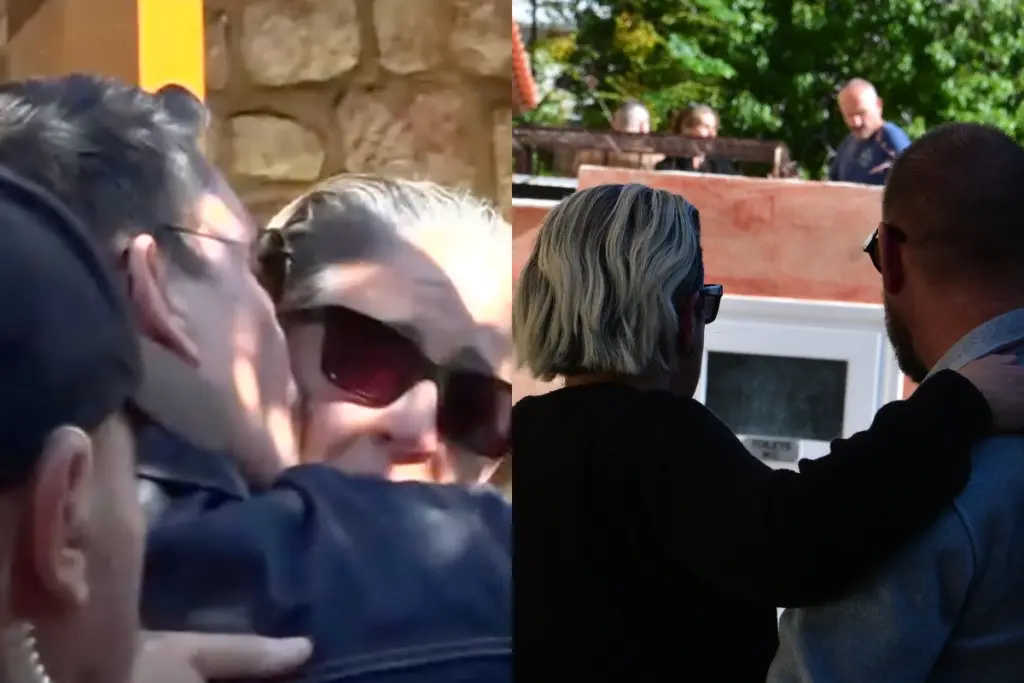 Η Μαρία Μαζωνάκη κατέρρευσε έξω από την εκκλησία μετά το 40ήμερο μνημόσυνο του Γιώργου Μαζωνάκη και βρήκε στήριξη στους δικούς της ανθρώπους.