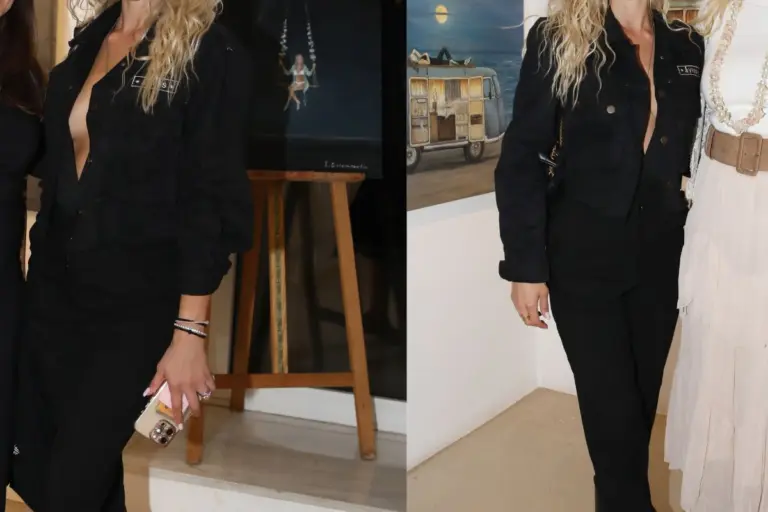Με total black look και βαθύ ντεκολτέ - Ελληνίδα ηθοποιός τράβηξε όλα τα βλέμματα