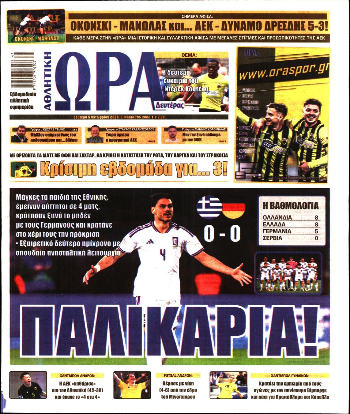 ΩΡΑ ΤΩΝ ΣΠΟΡ